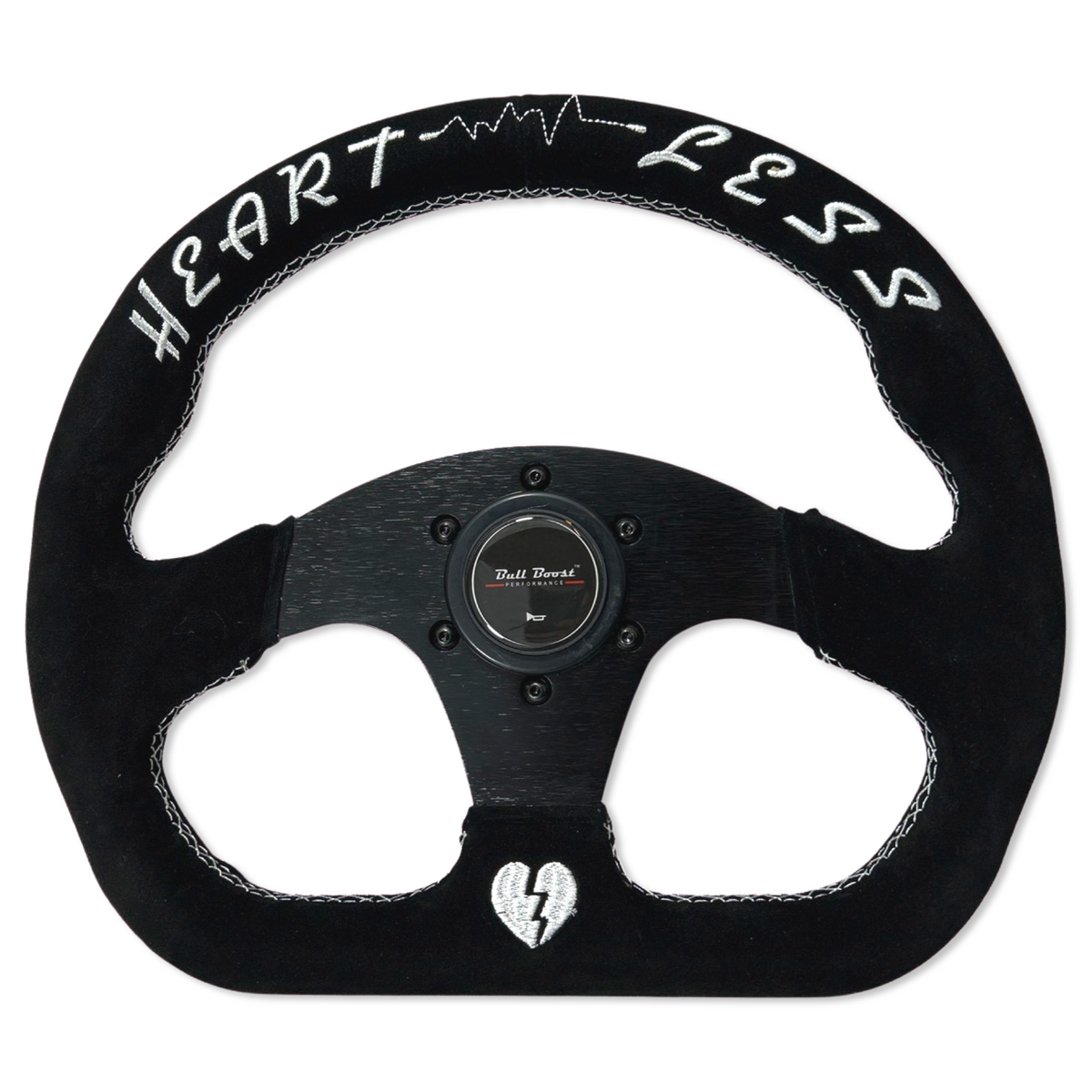 Quadro Flat Suede Steering Wheel + Short Hub Adapter Kit For Toyota Camry Corolla
