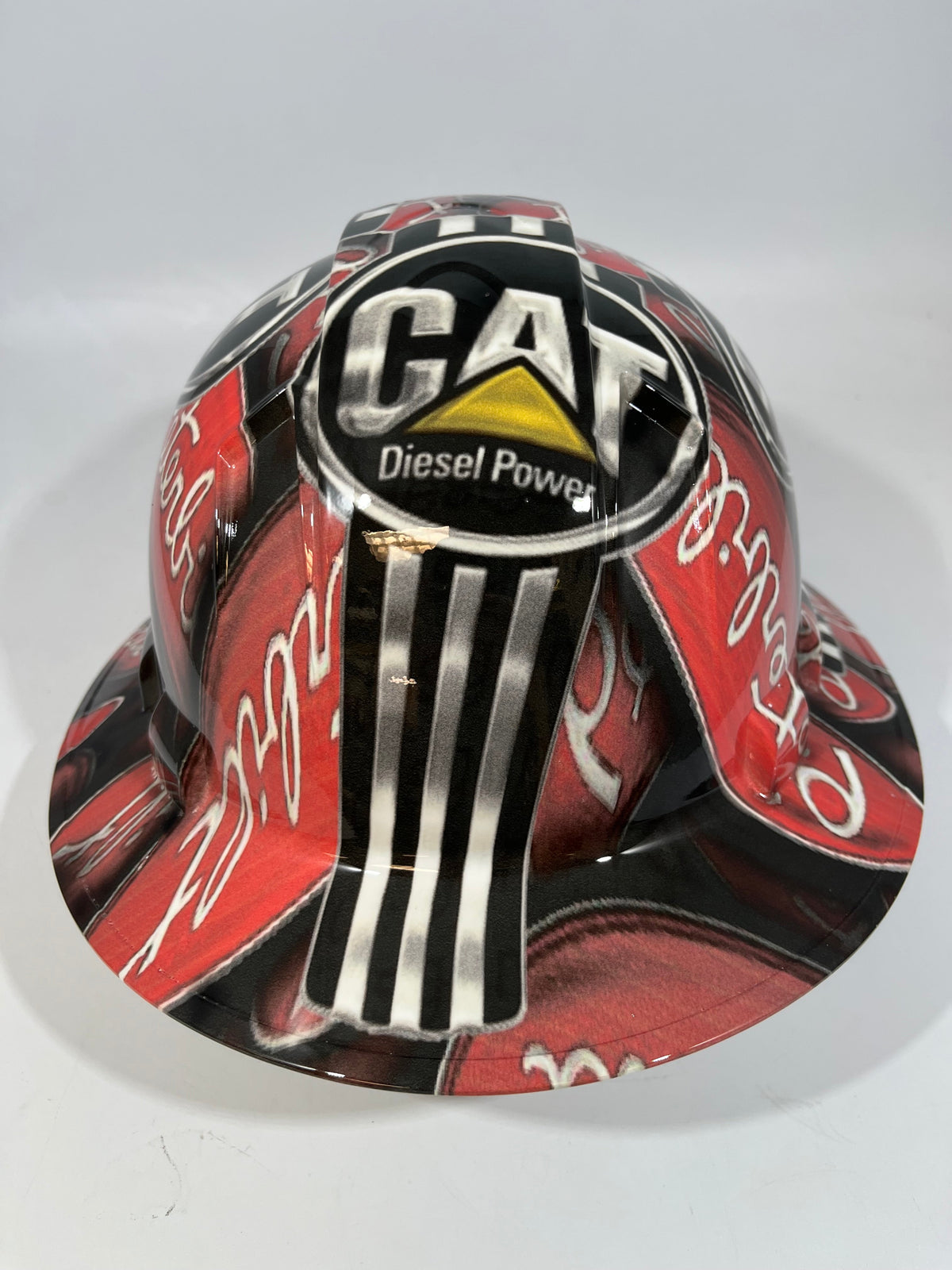 Full Brim Hard Hat Hydro Dipped PETERBILT CAT DIESEL