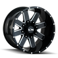 ION 141 GLOSS BLACK MILLED 20X9 8-180 0MM 124.1MM 141-2978M