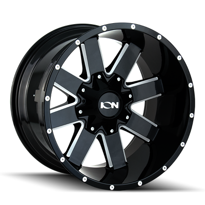 ION 141 GLOSS BLACK MILLED 18X9 6-120/6-139.7 18MM 78.1MM 141-8994M18