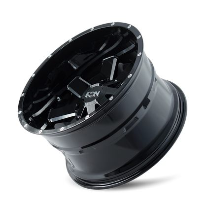 ION 141 GLOSS BLACK MILLED 18X9 6-120/6-139.7 18MM 78.1MM 141-8994M18