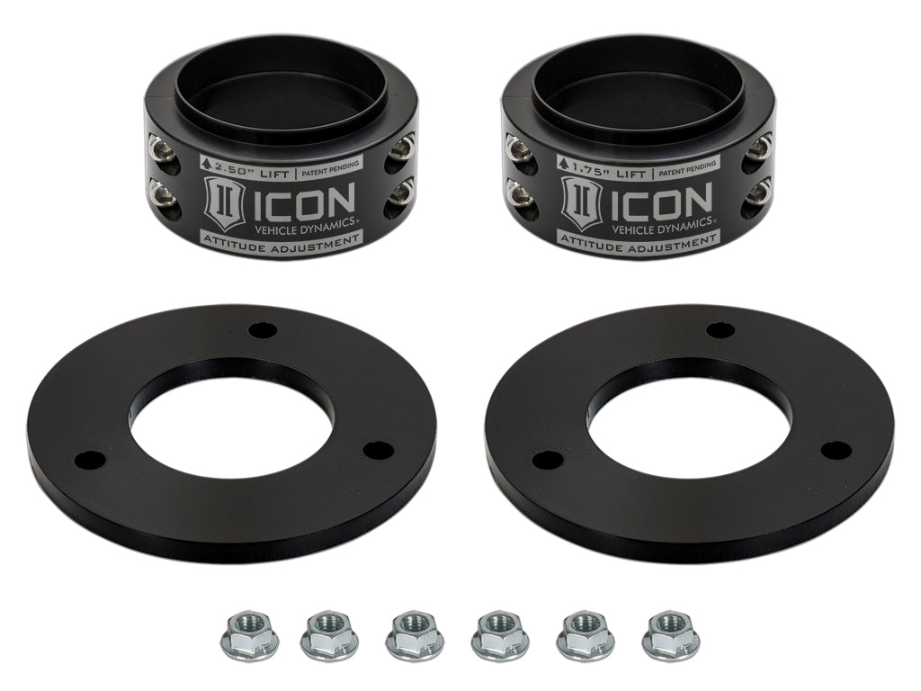ICON Alloys 2021-2025 Ford F-150 Raptor .5-2.5" Lift Front Attitude Adjustment Collar Leveling Kit