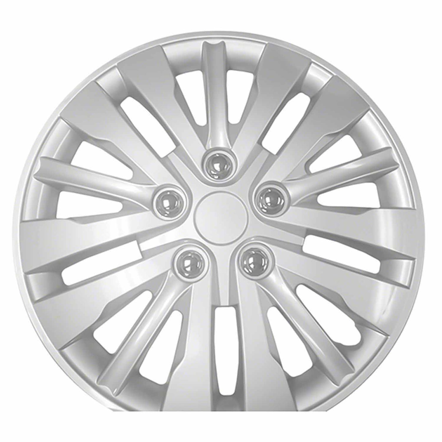 Coast To Coast Wheel Cover 15 Inch 15 Spoke Silver Color Set Of 4