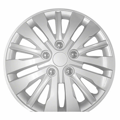 Coast To Coast Wheel Cover 15 Inch 15 Spoke Silver Color Set Of 4