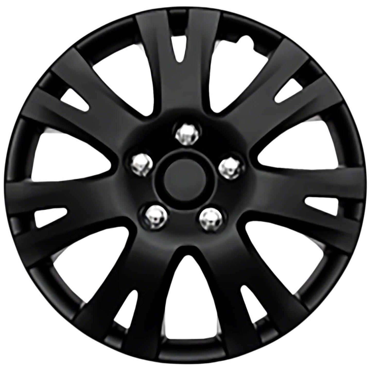 Coast To Coast Wheel Cover 16 Inch 7 Spoke Gloss Black Set Of 4