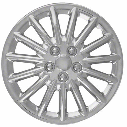Coast To Coast Wheel Cover 15 Inch 15 Spoke Chrome Plated Set Of 4