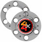 Coast To Coast Wheel Center Cap Chrome 4X4 Logo On 2 Aluminum Set Of 4