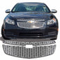 Coast To Coast Grille Insert Honeycomb 2 Piece Emblem Chrome ABS