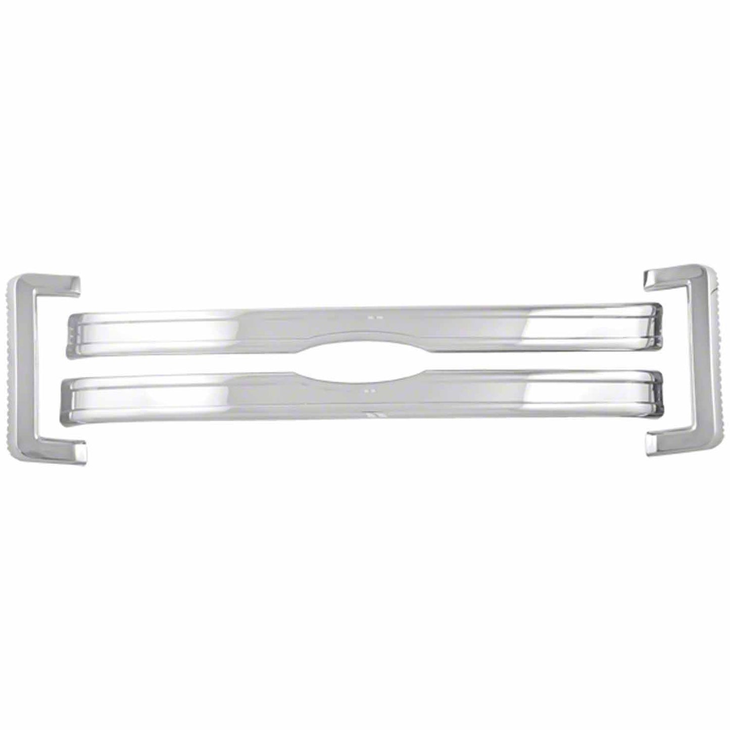 Coast To Coast Grille Insert Bar 4 Piece Emblem Cutout Chrome ABS