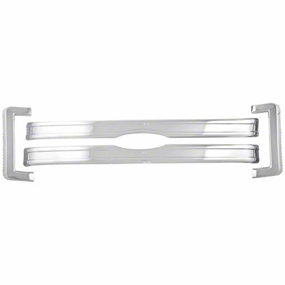 Coast To Coast Grille Insert Bar 4 Piece Emblem Cutout Chrome ABS