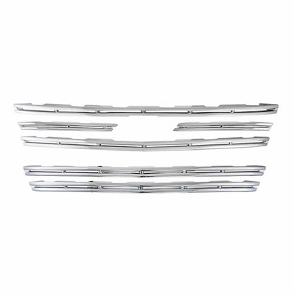 Coast To Coast Grille Insert Horizontal Bar 5 Pc Bumper Grille Chrome