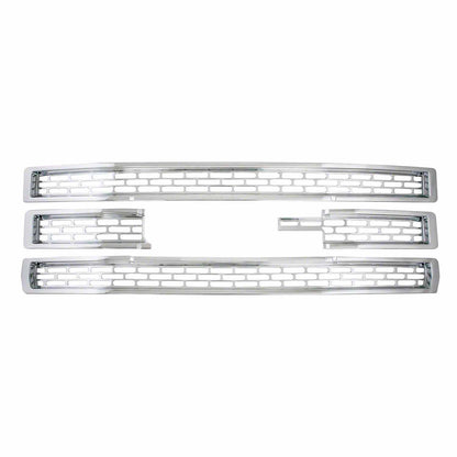 Coast To Coast Grille Insert Overlay 1 Piece Emblem Cutout Chrome ABS