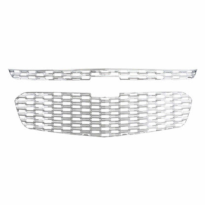 Coast To Coast Grille Insert Overlay Honeycomb 2 Pc Chrome ABS