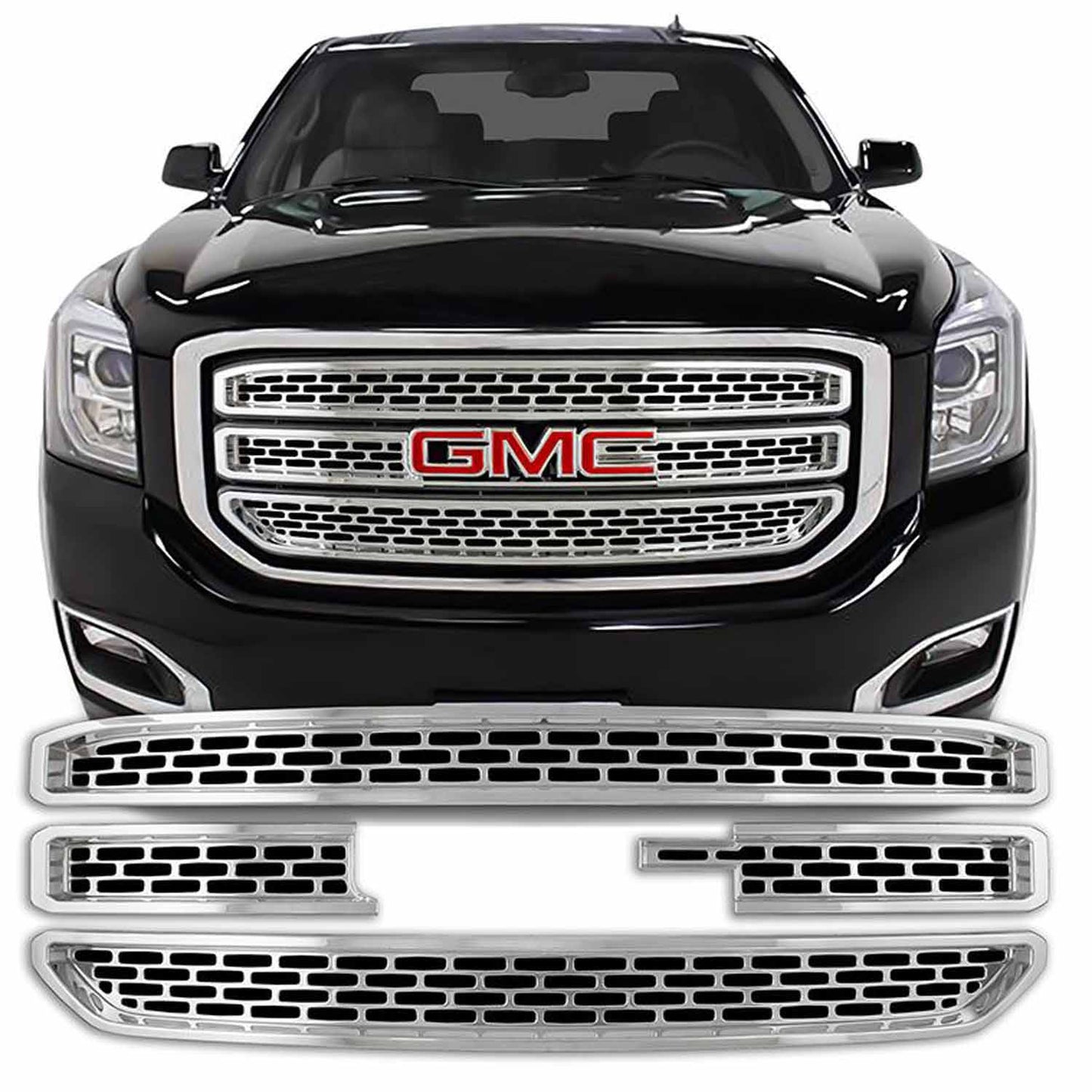 Coast To Coast Grille Insert Overlay Mesh 4 Pc Chrome ABS