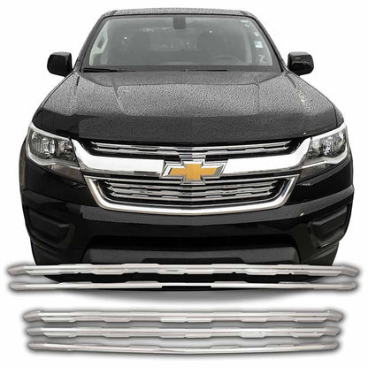 Coast To Coast Grille Insert Overlay Horizontal Bar 2 Pc Chrome ABS