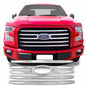 Coast To Coast Grille Insert Overlay Horizontal Bar 4 Pc Chrome ABS