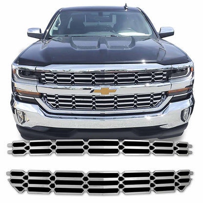 Coast To Coast Grille Insert Overlay 2 Piece Chrome Plated ABS