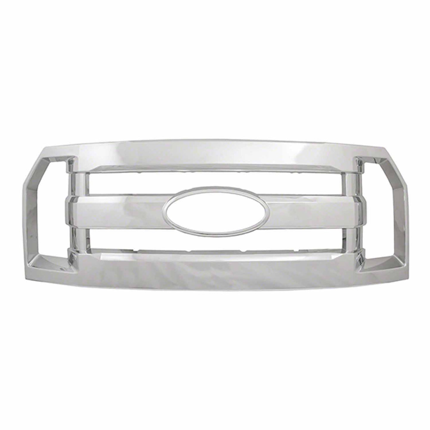 Coast To Coast Grille Insert Overlay 1 Piece Emblem Cutout Chrome ABS