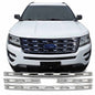 Coast To Coast Grille Insert Overlay Wide Oval 4 Pc Chrome ABS