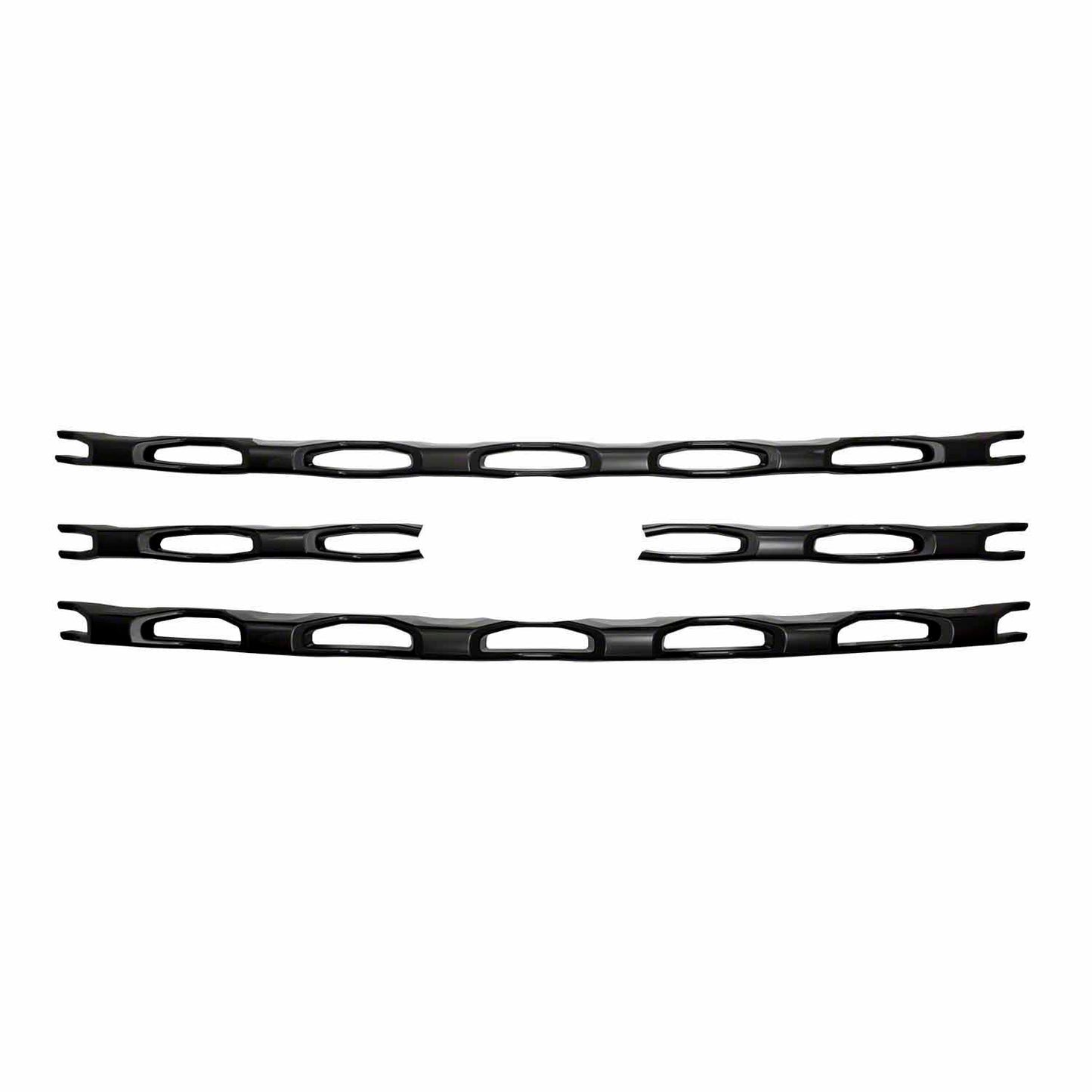 Coast To Coast Grille Insert Overlay Wide Oval 4 Pc Black ABS