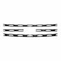 Coast To Coast Grille Insert Overlay Wide Oval 4 Pc Black ABS