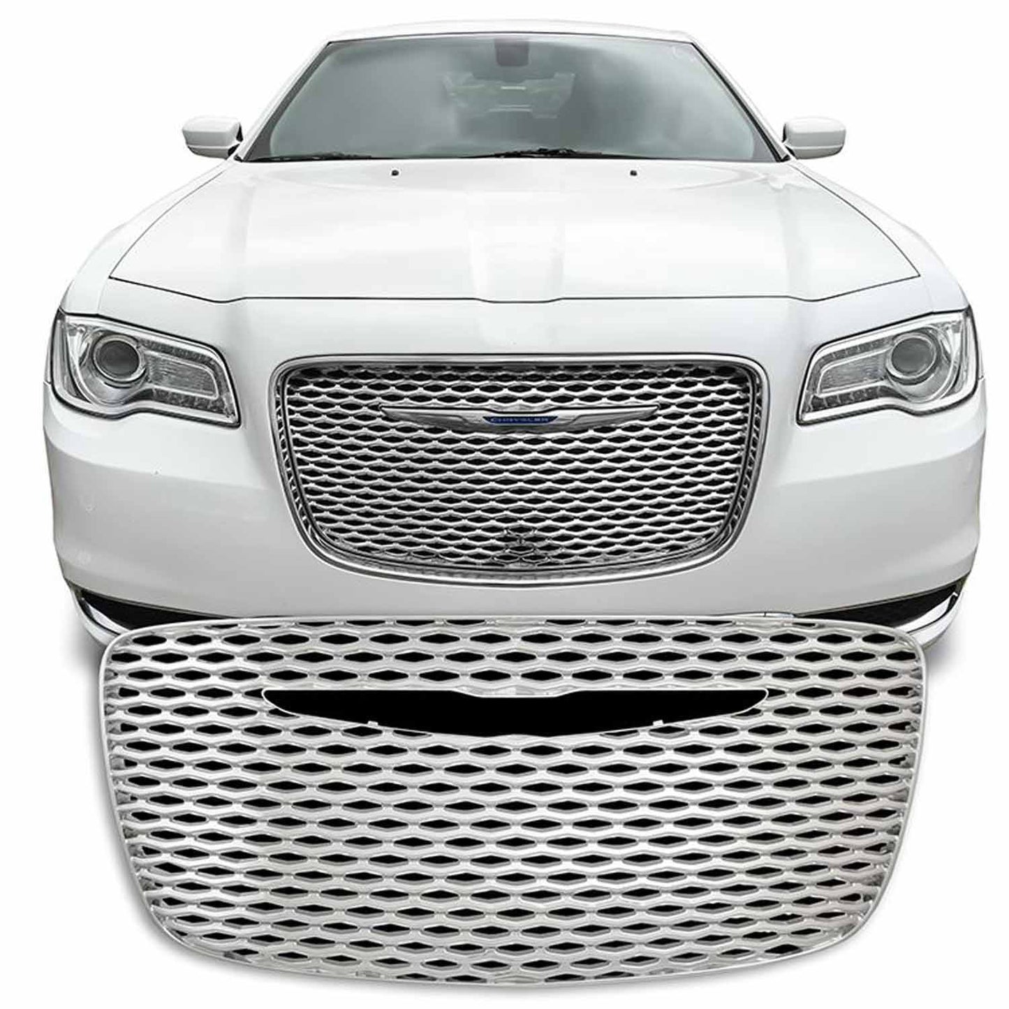 Coast To Coast Grille Insert Overlay Mesh 1 Pc Chrome ABS