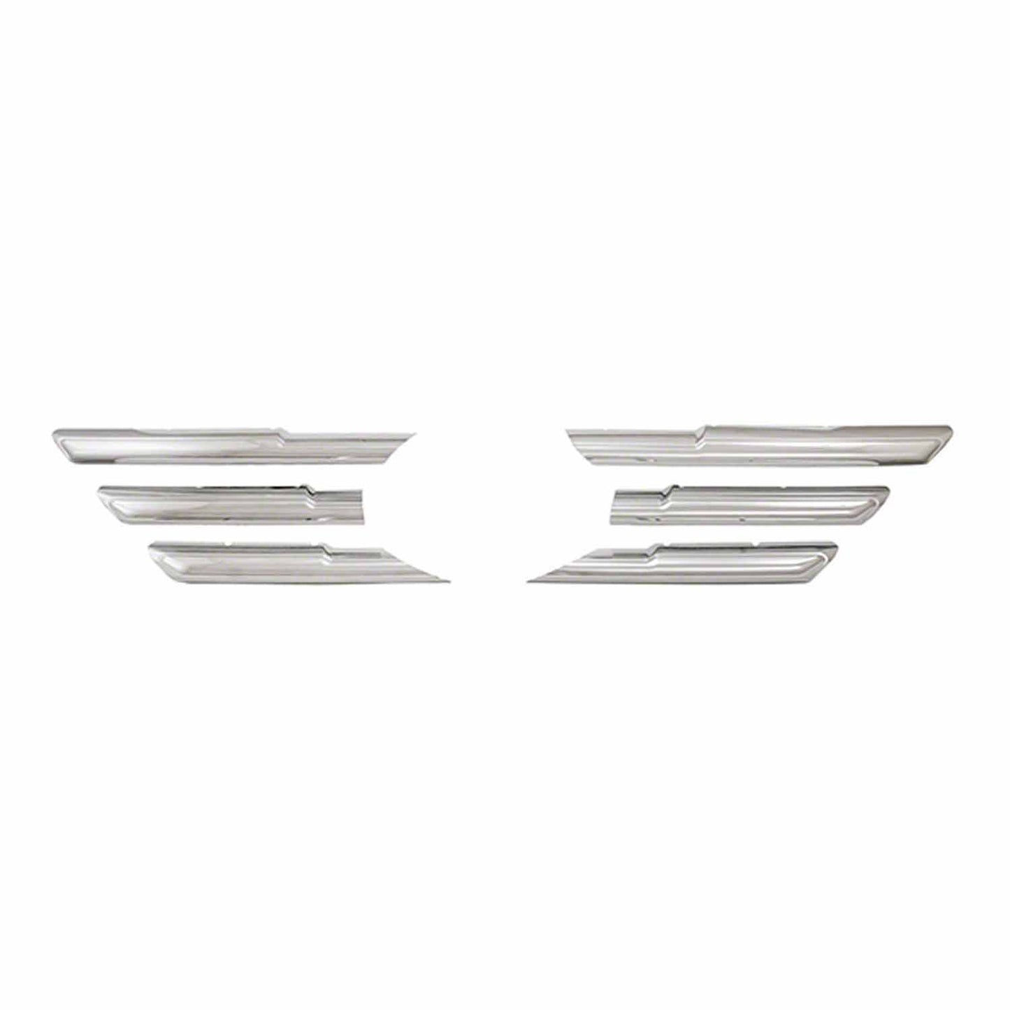 Coast To Coast Grille Insert Overlay Horizontal Bar 6 Pc Chrome ABS