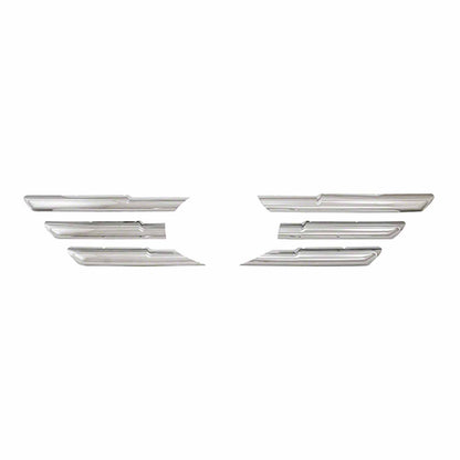 Coast To Coast Grille Insert Overlay Horizontal Bar 6 Pc Chrome ABS