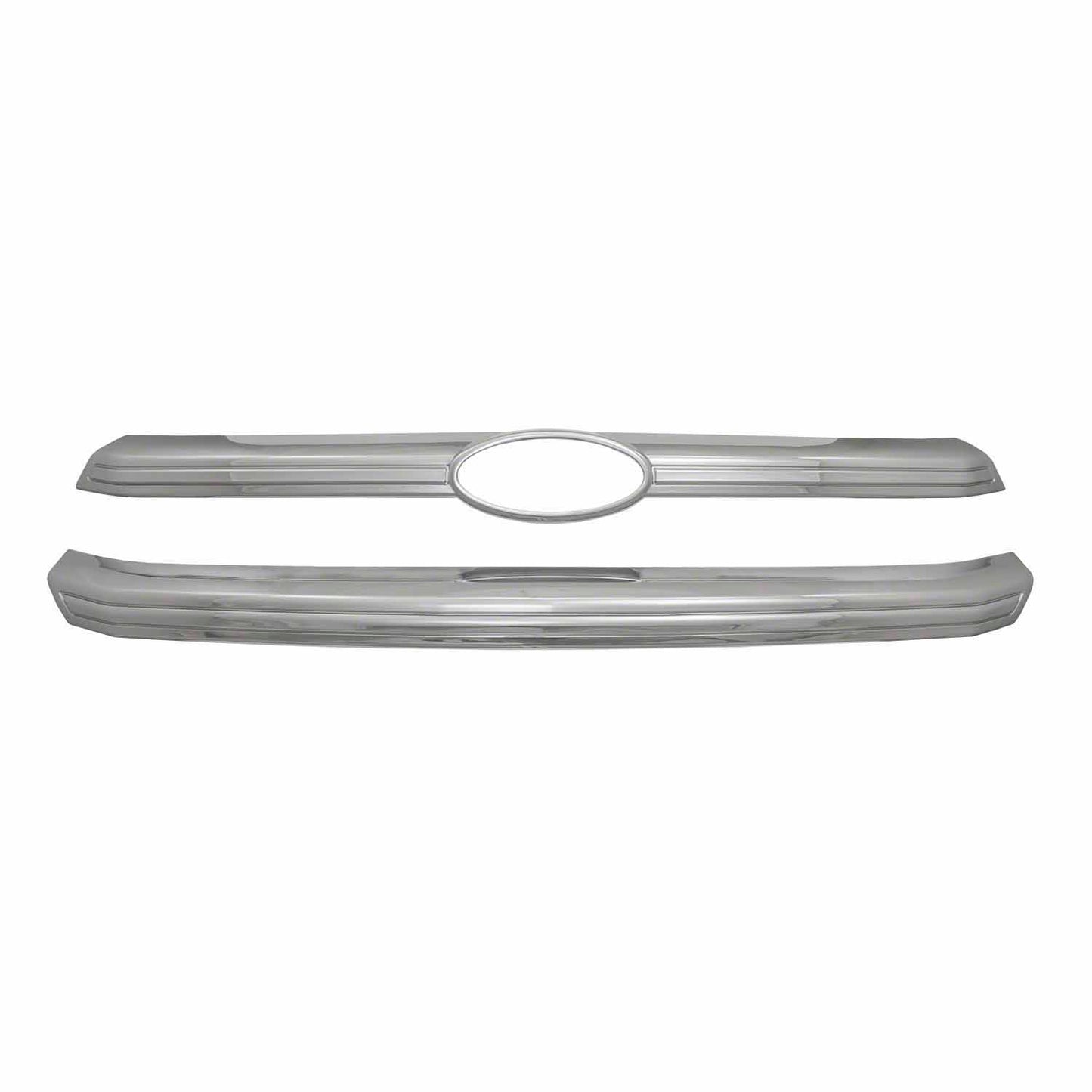 Coast To Coast Grille Insert Overlay Bar 2 Pc Chrome ABS