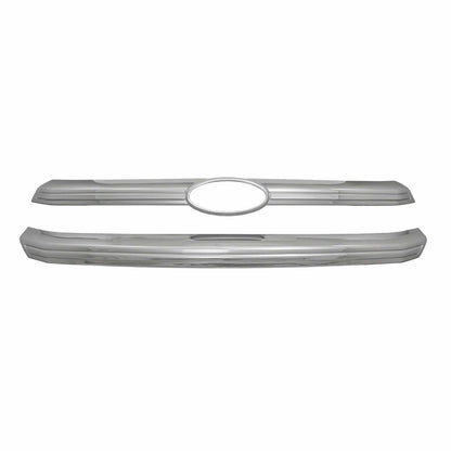Coast To Coast Grille Insert Overlay Bar 2 Pc Chrome ABS