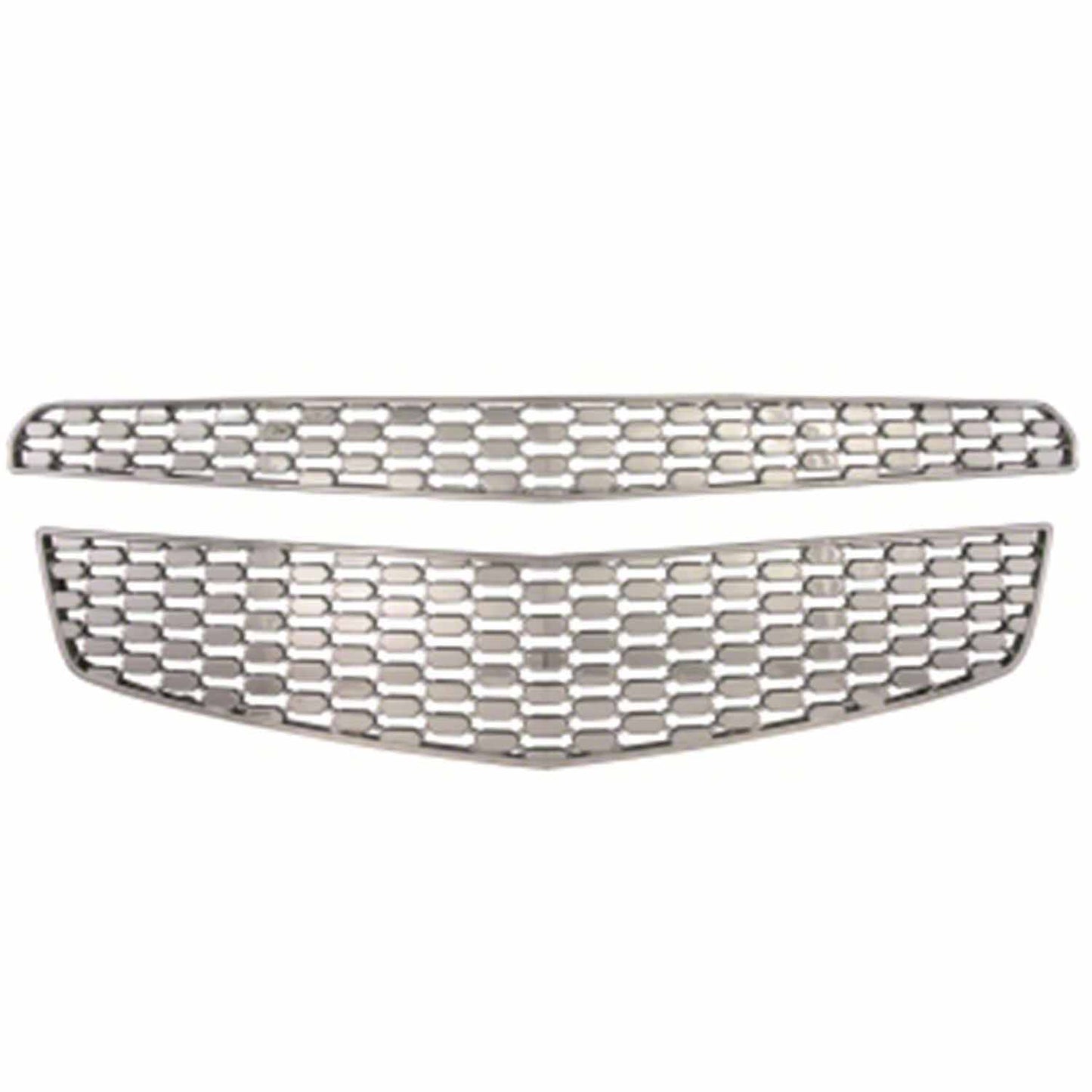 Coast To Coast Grille Insert Overlay Honeycomb 2 Piece Chrome ABS