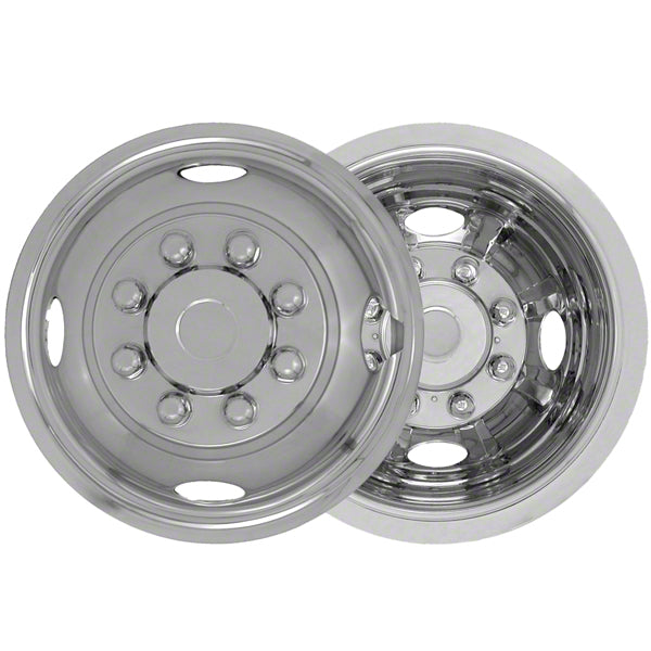 Coast To Coast Wheel Simulator 16 Inch Stainles 8 Lug 4 Hand Hole Set 4