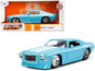 1971 Chevrolet Camaro Z/28 Light Blue with White Stripes "Bigtime Muscle" Series 1/24 Diecast Model Car by Jada  free shipping USA