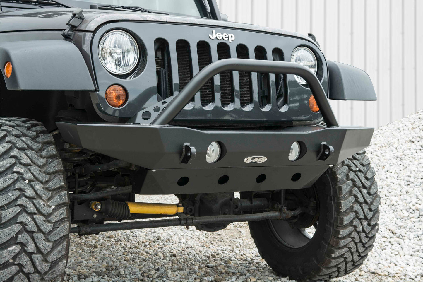 JK Destroyer Mid-Width Front Bumper W/ Bull Bar