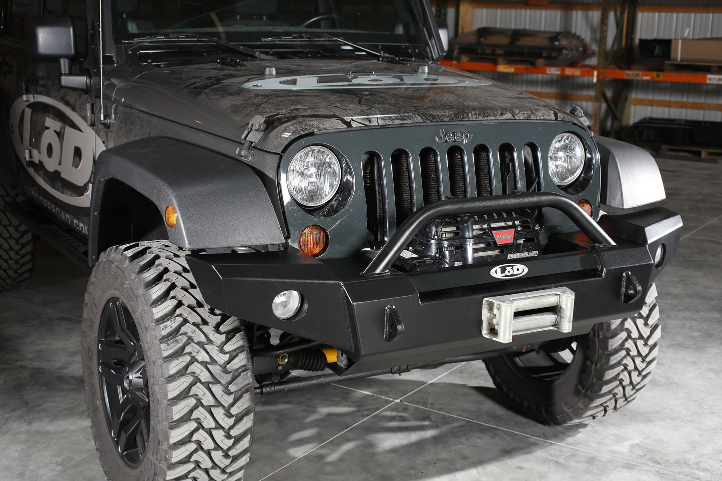 JK Signature Series Full Width Front Bumper W/ Bull Bar