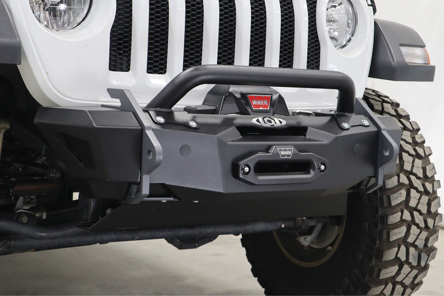 JK/JL/JT Black Ops Stubby Winch Front Bumper