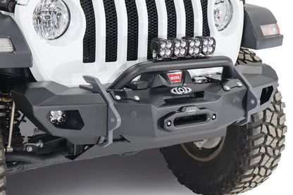 JK/JL/JT Black Ops Shorty Winch Front Bumper