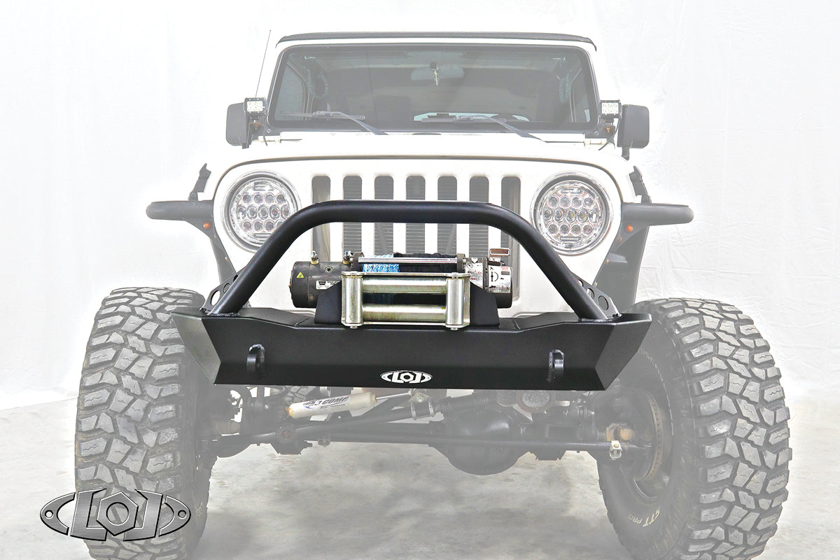 TJ/LJ/YJ Destroyer Shorty Front Bumper W/ Bull Bar