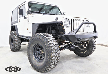 TJ/LJ/YJ Destroyer Shorty Front Bumper W/ Bull Bar