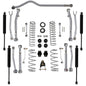 Rubicon Express 3.5" / 4.5 " Super-Flex Kit With 2.5 Piggyback Reservoir Shocks