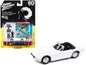 1967 Toyota 2000 GT Convertible RHD (Right Hand Drive) White 007 (James Bond) "You Only Live Twice" (1967) Movie with Collectible Tin Display "Silver Screen Machines" Series 1/64 Diecast Model Car by Johnny Lightning  free shipping USA
