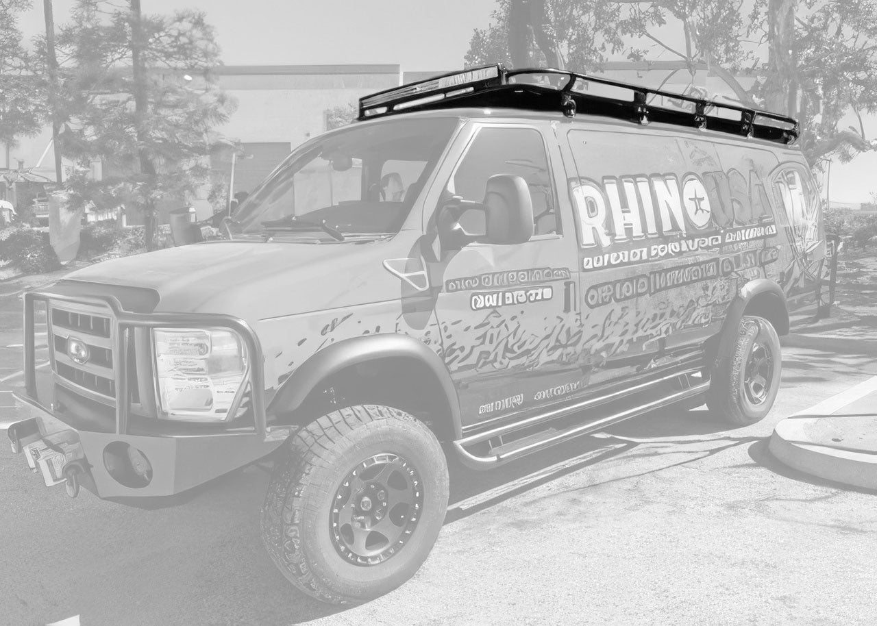 Weekender Roof Rack - 1992-14 Ford E-Series (Configuration: With Extended Body; Mounting Method: Gutter Mount; Flooring Type: Slats; Install At Aluminess: No)