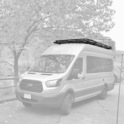 Weekender Roof Rack - 2015-25 Ford Transit (Wheelbase: 148"; Configuration: With Medium Roof; Mounting Method: Fixed Mount; Flooring Type: Slats; Install At Aluminess: No)