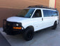 Weekender Roof Rack - 2003-2025 Chevy Express (Configuration: With Regular Body; Mounting Method: Gutter Mount; Flooring Type: Perforated; Install At Aluminess: No)