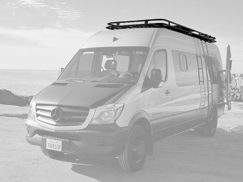 Weekender Roof Rack - Sprinter - 2019-25 Sprinter (Wheelbase: 144"; Configuration: With Low Roof; Mounting Method: Track Mount; Flooring Type: Slats; Install At Aluminess: No)