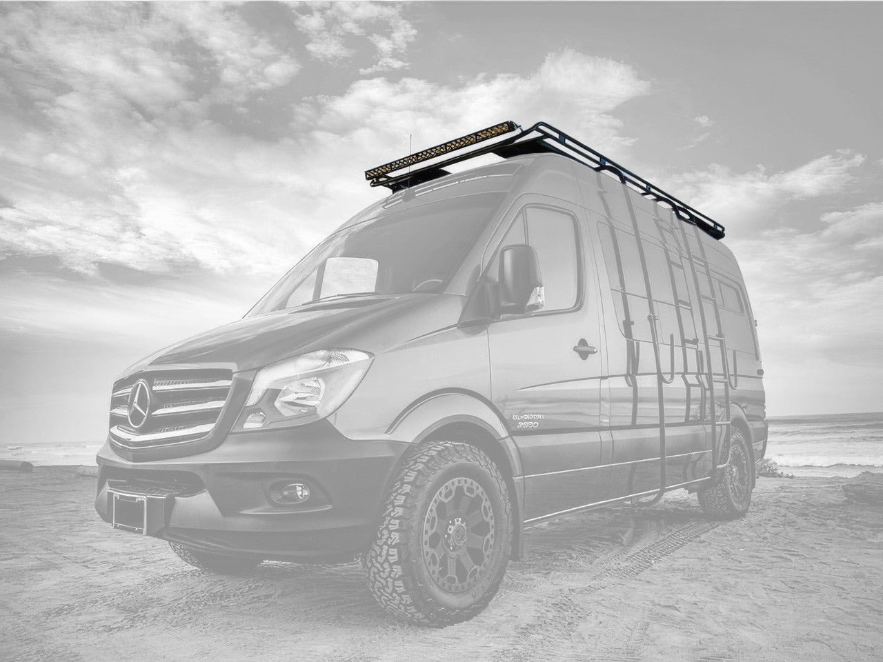 Touring Roof Rack - Sprinter - 2007-25 Sprinter (Wheelbase & Roof: 144" High Roof; Flooring Type: Slats; Install At Aluminess: No)