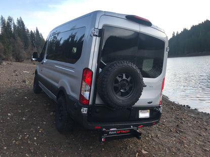Passenger Side Rear Door Box Rack - Ford 2015-23 Transit; 2015-23 Storyteller (Configuration: With Medium Or High Roof)