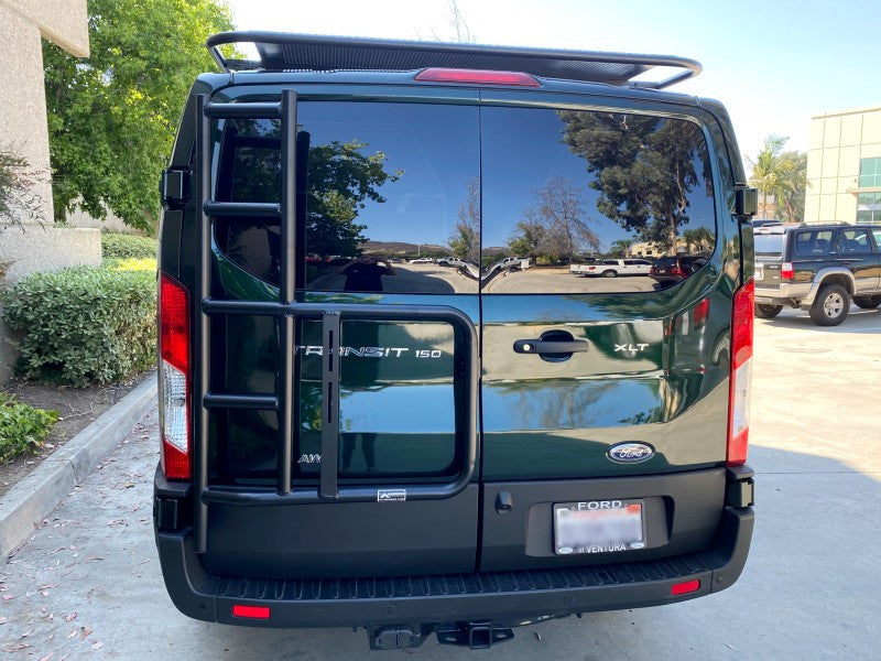 Rear Door Ladder - 2015-25 Ford Transit (Configuration: With Low Roof; Style: Without Tire/Box Mount)