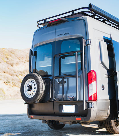 Rear Door Rack Base Unit - 2015-25 Ford Transit (Configuration: With Medium Or High Roof)