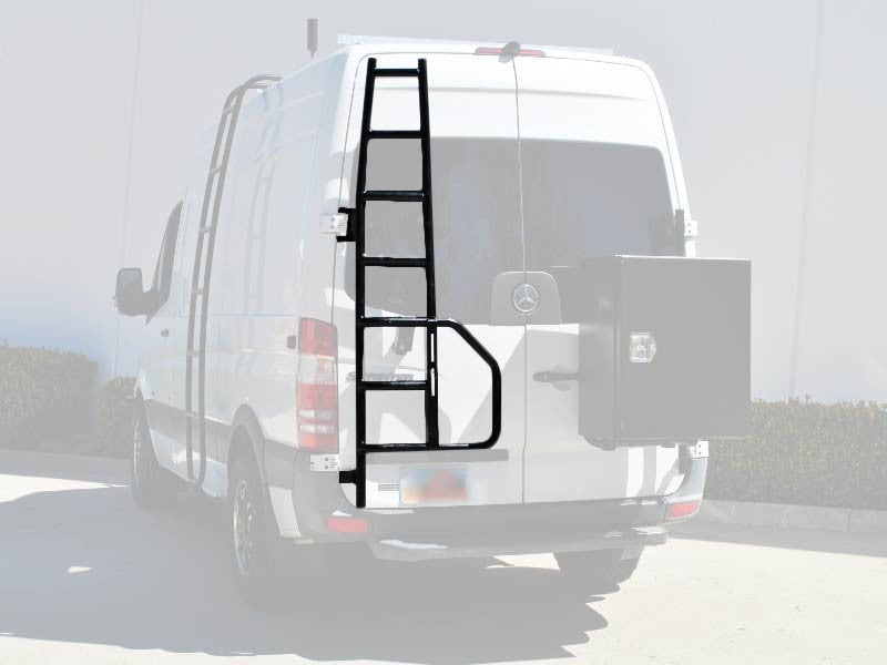Rear Door Ladder - 2007-18 Sprinter (Configuration: With Low Roof; Style: Without Tire/Box Mount)